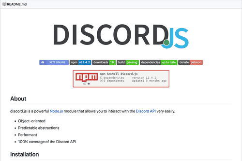 Discord.js Guide README.md