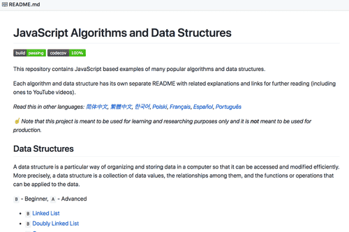 JS Algos and Data Structures README.md